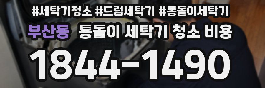 부산동 통돌이 세탁기 청소 비용