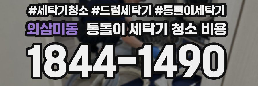 외삼미동 통돌이 세탁기 청소 비용