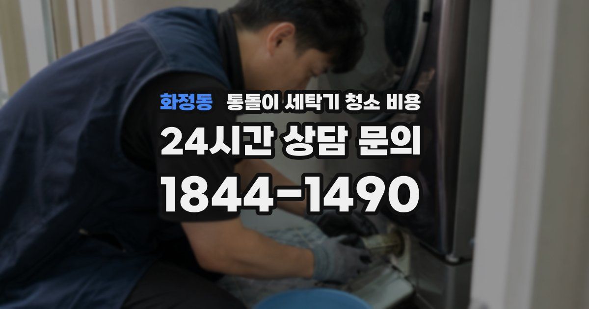 화정동 통돌이 세탁기 청소 비용
