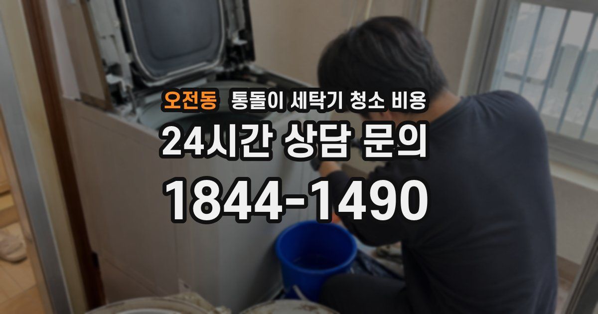 오전동 통돌이 세탁기 청소 비용