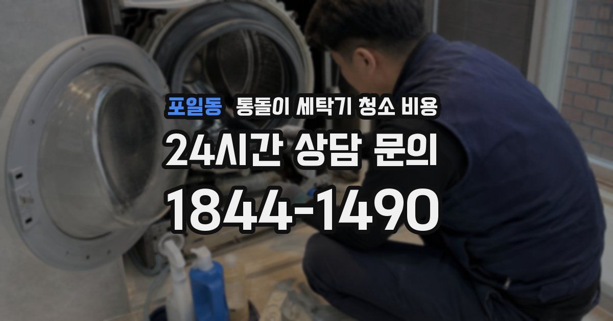 포일동 통돌이 세탁기 청소 비용