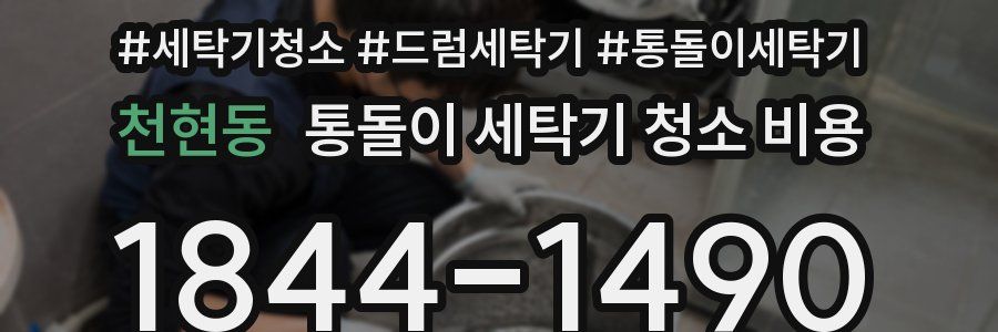 천현동 통돌이 세탁기 청소 비용