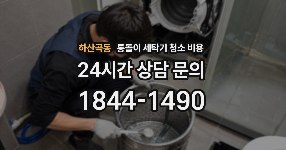 하산곡동 통돌이 세탁기 청소 비용