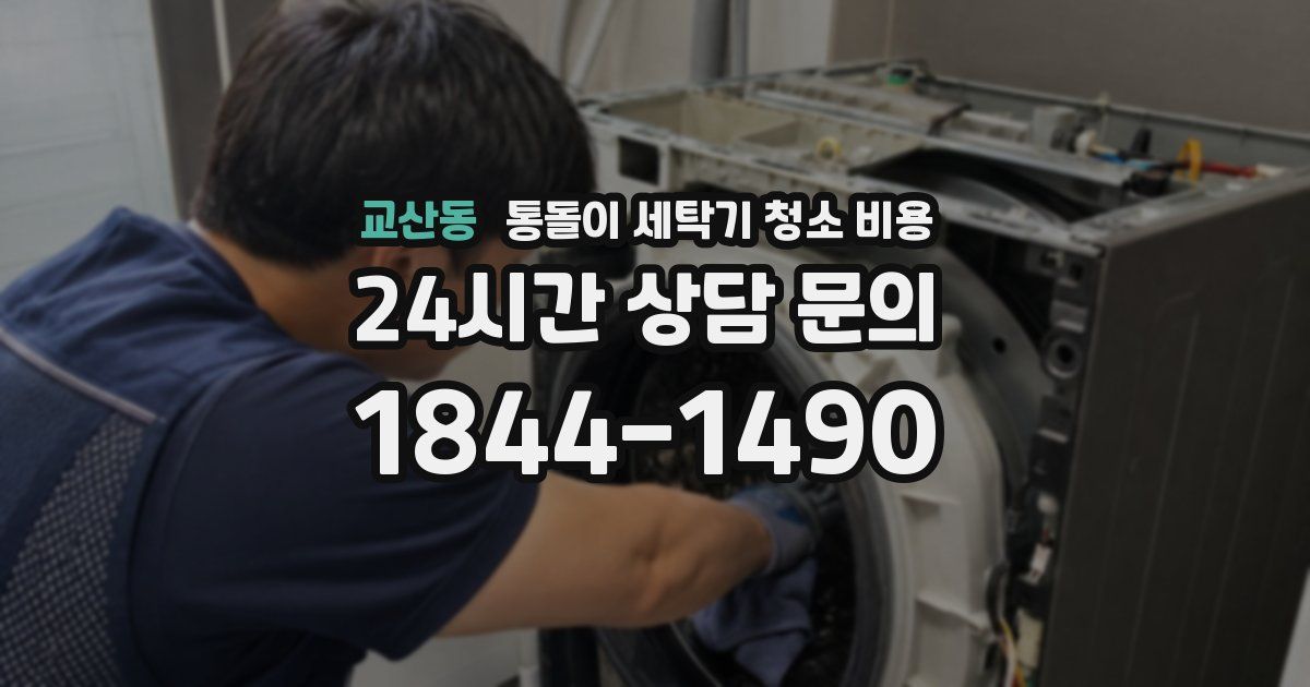 교산동 통돌이 세탁기 청소 비용