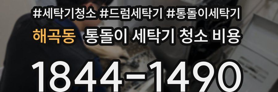 해곡동 통돌이 세탁기 청소 비용