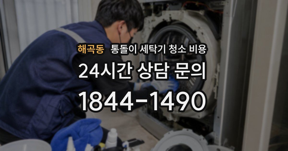 해곡동 통돌이 세탁기 청소 비용