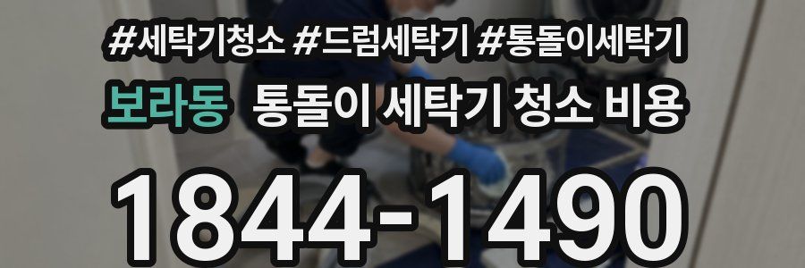 보라동 통돌이 세탁기 청소 비용