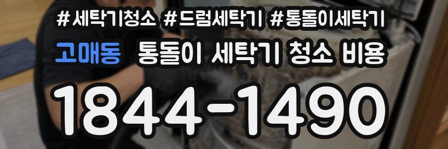 고매동 통돌이 세탁기 청소 비용