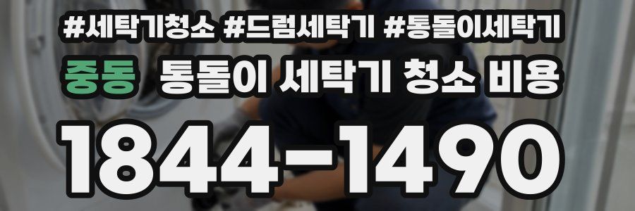 중동 통돌이 세탁기 청소 비용