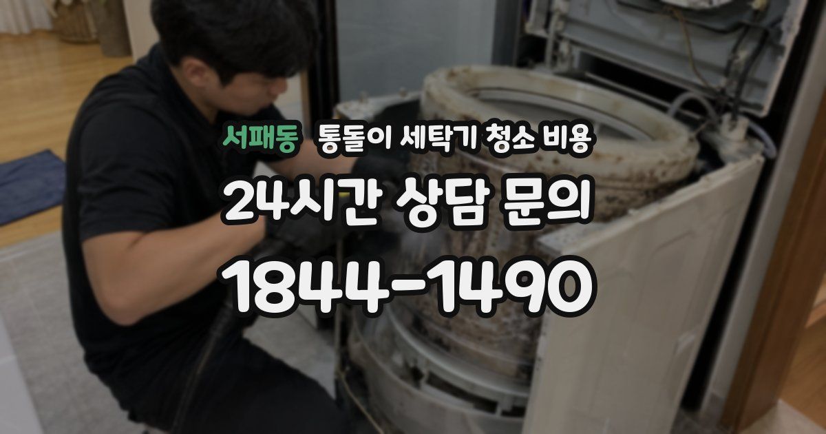 서패동 통돌이 세탁기 청소 비용