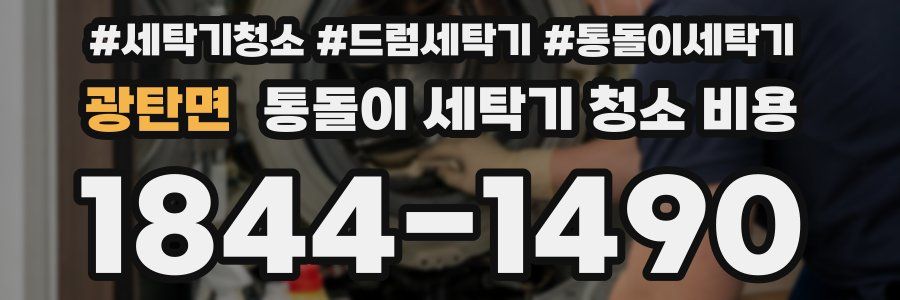 광탄면 통돌이 세탁기 청소 비용