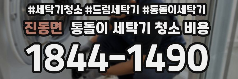 진동면 통돌이 세탁기 청소 비용