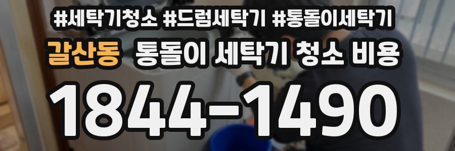 갈산동 통돌이 세탁기 청소 비용
