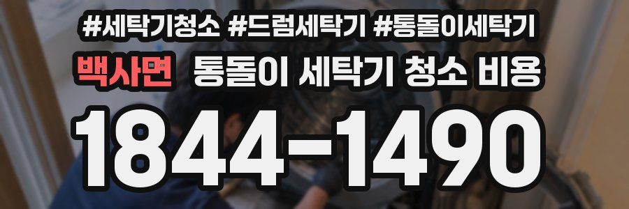 백사면 통돌이 세탁기 청소 비용