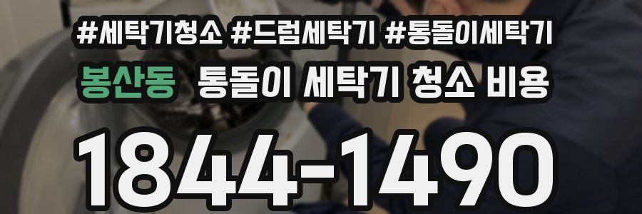 봉산동 통돌이 세탁기 청소 비용