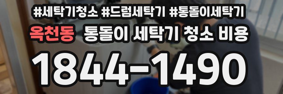 옥천동 통돌이 세탁기 청소 비용