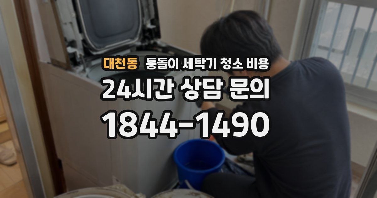 대천동 통돌이 세탁기 청소 비용