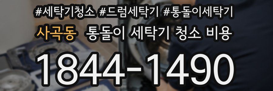 사곡동 통돌이 세탁기 청소 비용