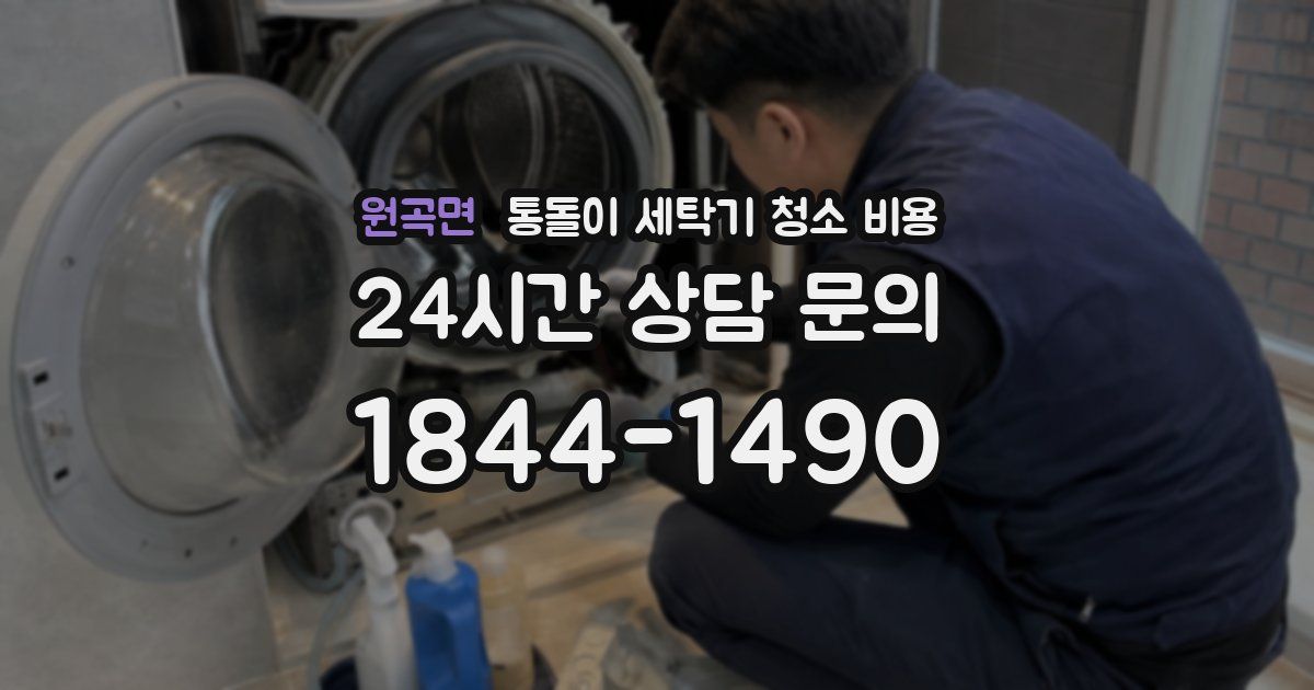 원곡면 통돌이 세탁기 청소 비용