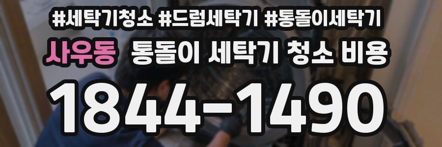 사우동 통돌이 세탁기 청소 비용