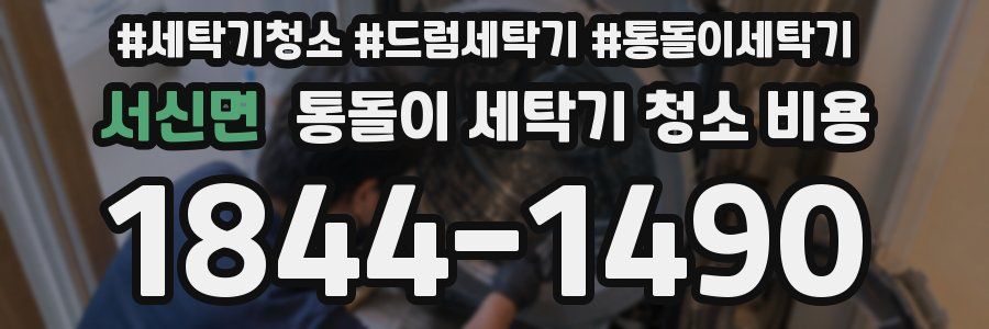서신면 통돌이 세탁기 청소 비용