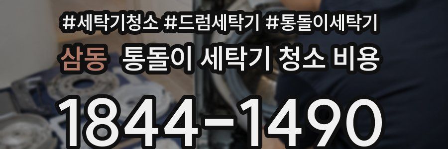 삼동 통돌이 세탁기 청소 비용