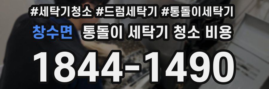 창수면 통돌이 세탁기 청소 비용