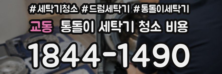 교동 통돌이 세탁기 청소 비용