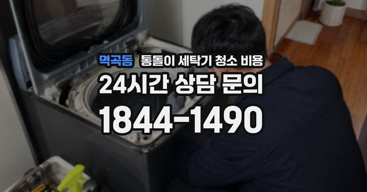 멱곡동 통돌이 세탁기 청소 비용