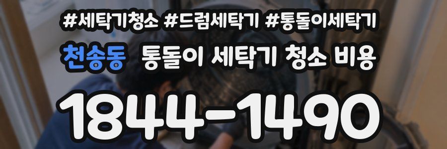 천송동 통돌이 세탁기 청소 비용