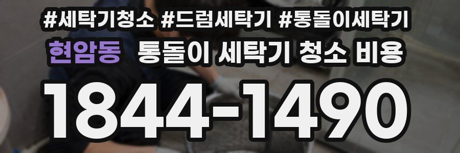 현암동 통돌이 세탁기 청소 비용