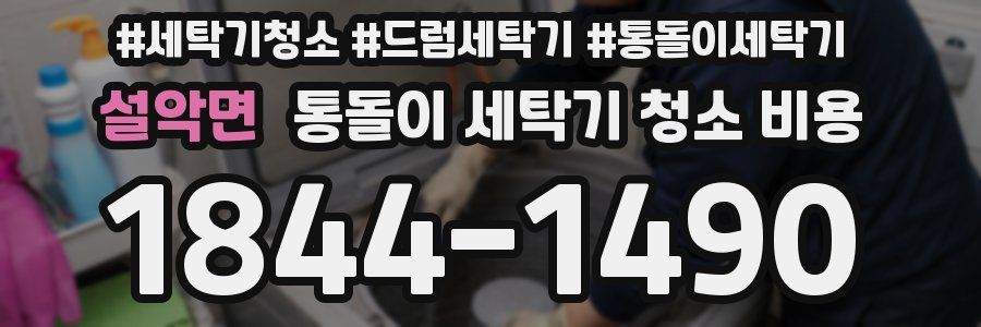 설악면 통돌이 세탁기 청소 비용