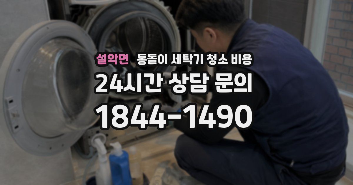 설악면 통돌이 세탁기 청소 비용