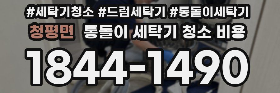 청평면 통돌이 세탁기 청소 비용
