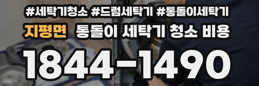 지평면 통돌이 세탁기 청소 비용