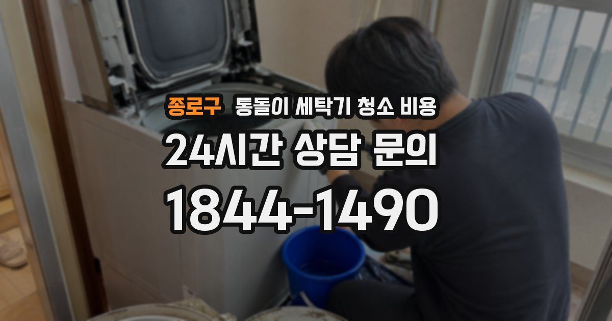 종로구 통돌이 세탁기 청소 비용