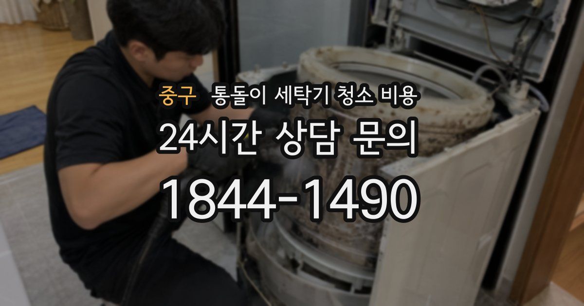 중구 통돌이 세탁기 청소 비용