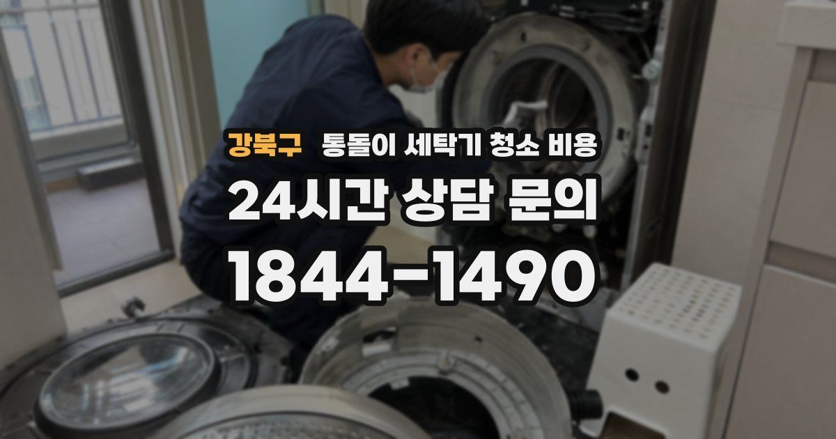 강북구 통돌이 세탁기 청소 비용
