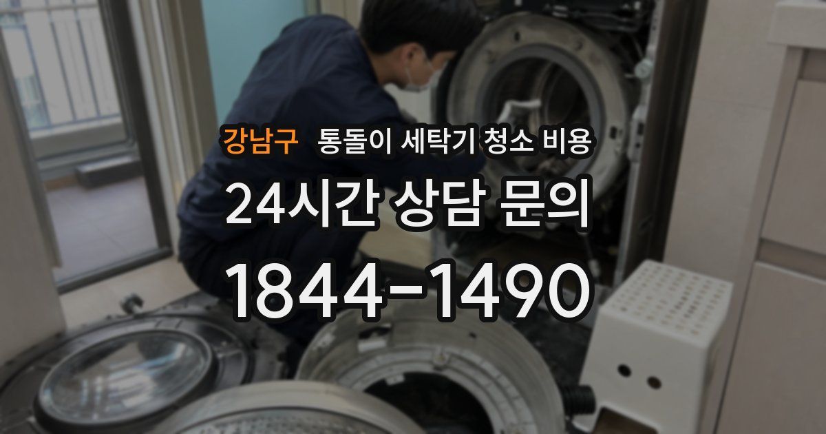 강남구 통돌이 세탁기 청소 비용