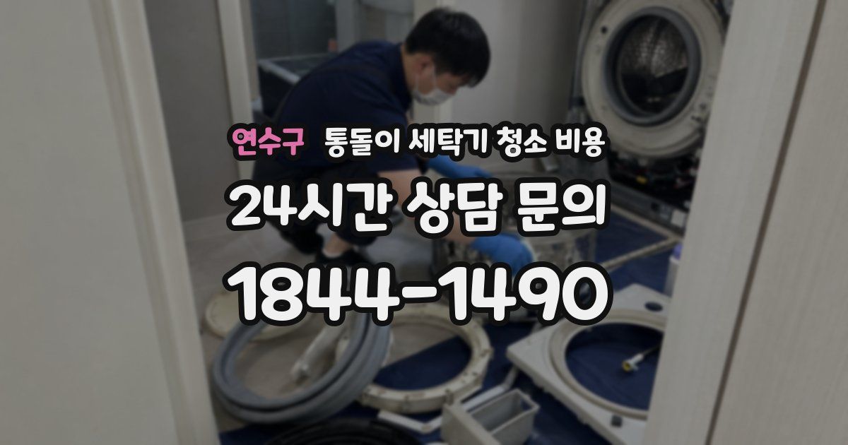 연수구 통돌이 세탁기 청소 비용