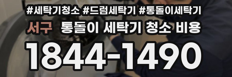 서구 통돌이 세탁기 청소 비용