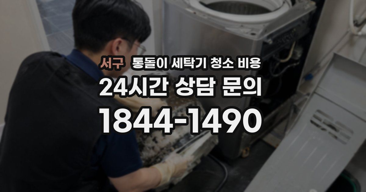 서구 통돌이 세탁기 청소 비용