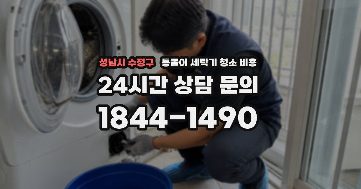성남시 수정구 통돌이 세탁기 청소 비용