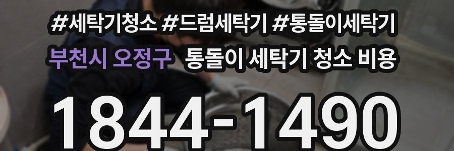부천시 오정구 통돌이 세탁기 청소 비용