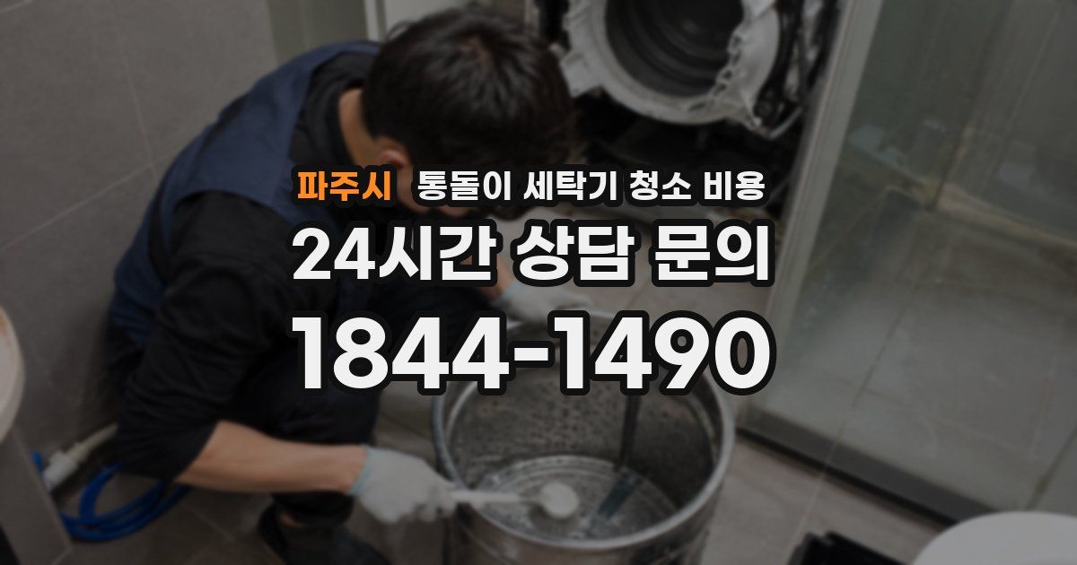 파주시 통돌이 세탁기 청소 비용