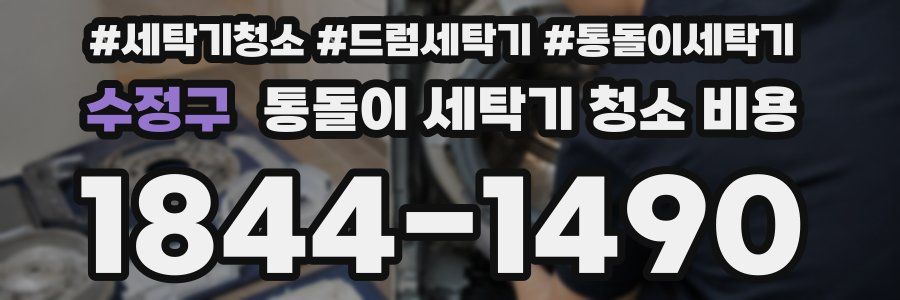 수정구 통돌이 세탁기 청소 비용