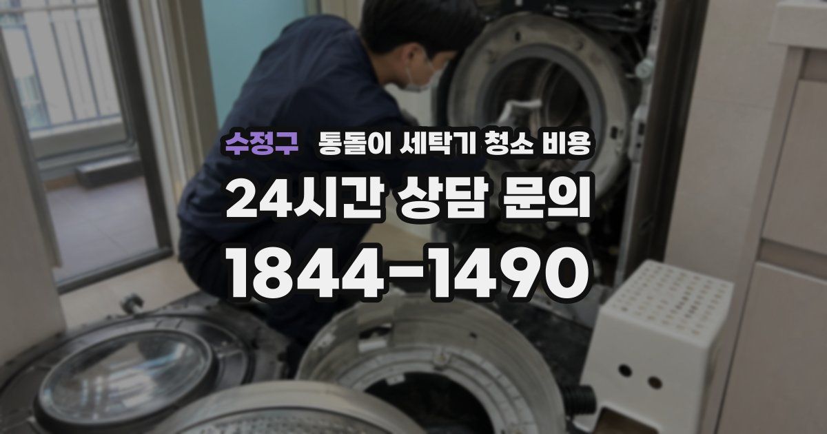 수정구 통돌이 세탁기 청소 비용