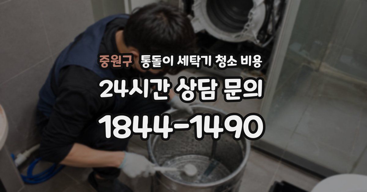 중원구 통돌이 세탁기 청소 비용
