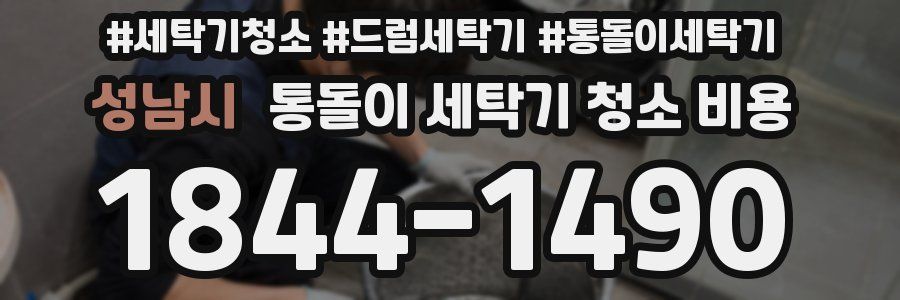 성남시 통돌이 세탁기 청소 비용