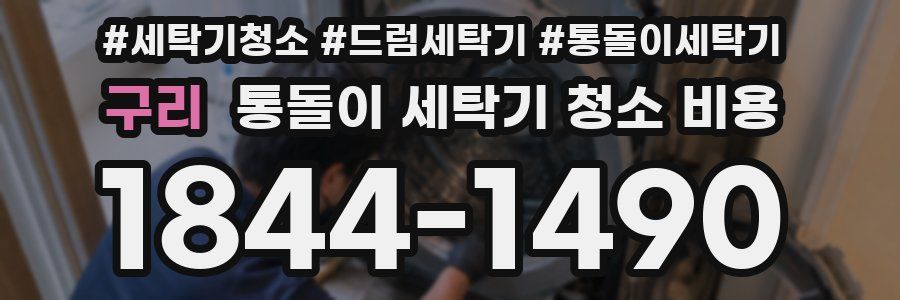 구리 통돌이 세탁기 청소 비용